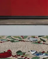 Liora Manne' Frontporch Bird Border 1'8" x 2'6" Outdoor Area Rug
