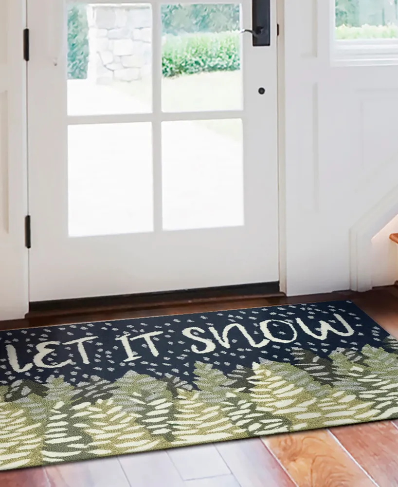 Liora Manne' Frontporch Let It Snow 2'6" x 4' Outdoor Area Rug