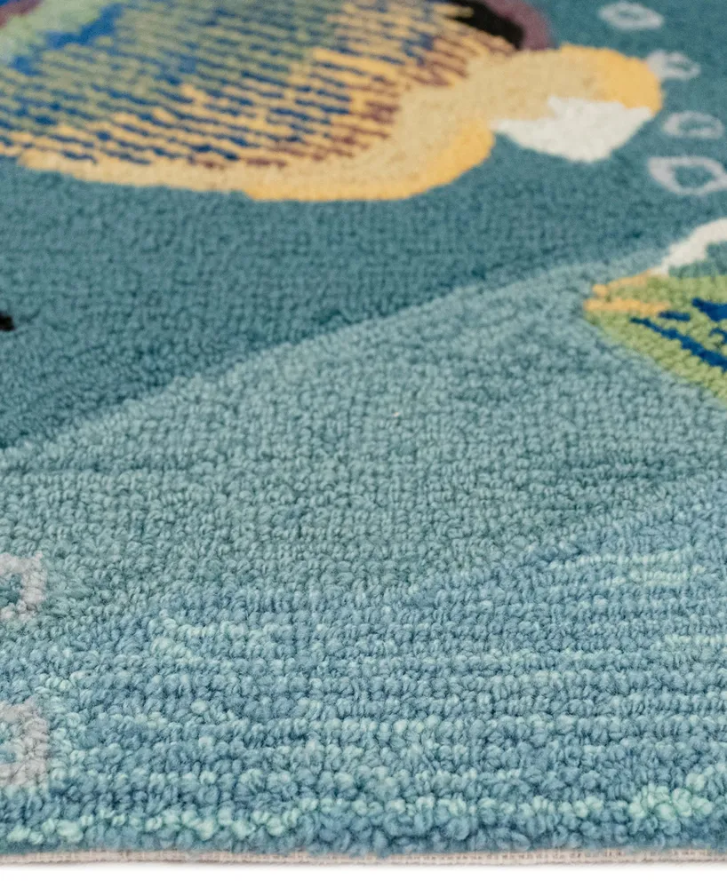 Liora Manne' Frontporch Aquarium 1'8" x 2'6" Outdoor Area Rug