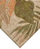 Liora Manne' Ravella Tropical Leaf 2' x 3' Outdoor Area Rug