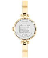 Coach Women's Cary Gold-tone Bangle Bracelet Watch 26mm