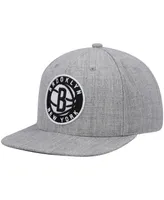 Men's Mitchell & Ness Heathered Gray Brooklyn Nets 2.0 Snapback Hat