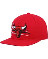 Men's Mitchell & Ness Red Chicago Bulls Retro Bolt Deadstock Snapback Hat