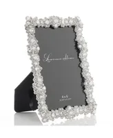 Jewel Cluster Metal Picture Frame, 4" x 6" - Silver