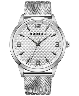 Kenneth Cole New York Men's Classic Stainless Steel Mesh Bracelet Watch 43mm