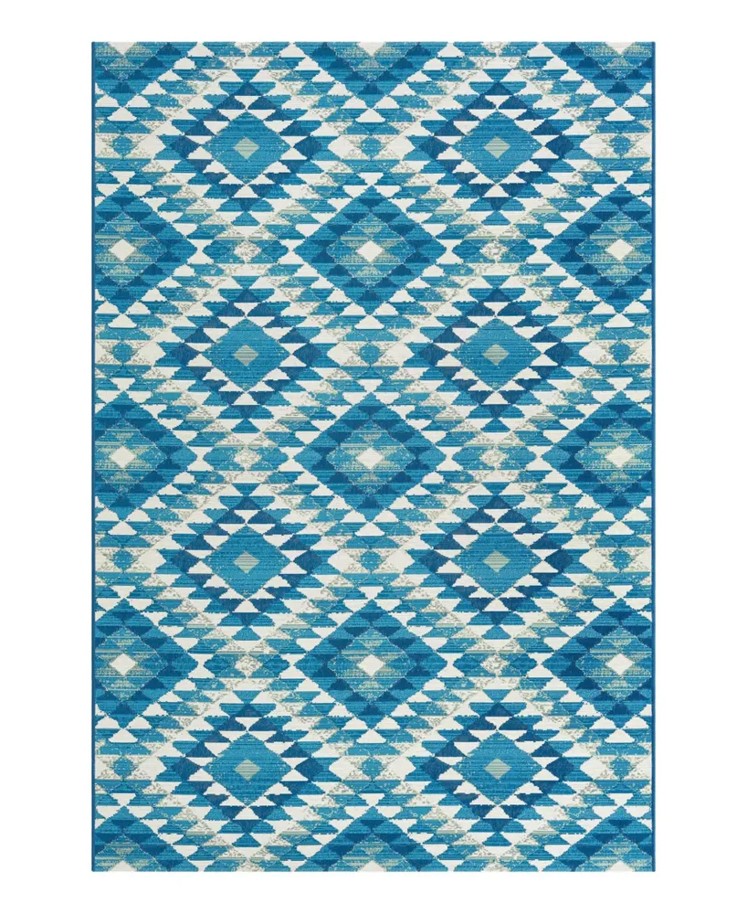 Bayshore Home Geo Outdoor GEO01 5'3" x 8' Area Rug