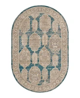 Bayshore Home Dolores DOL03 5'3" x 8' Oval Area Rug