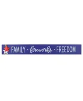 Patriotic "Family-fireworks-Freedom" Tabletop Decor