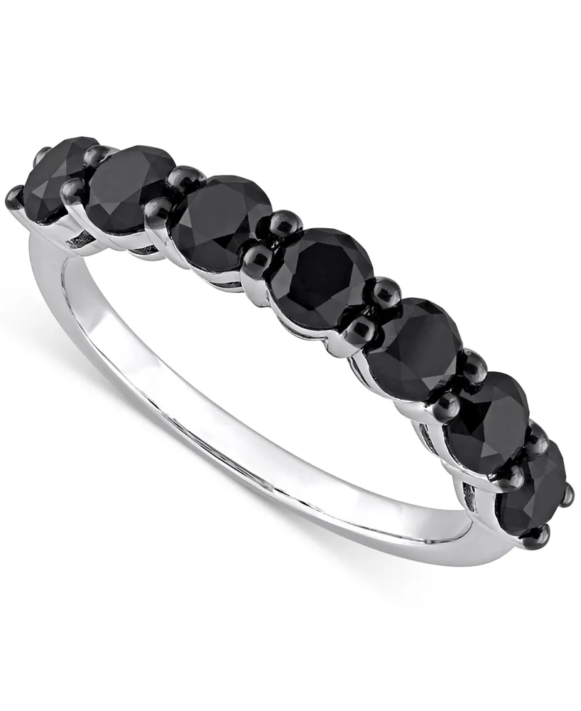 Black Diamond Anniversary Ring (1-/4 ct. t.w.) 10k White Gold