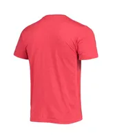 Men's Homage Red Los Angeles Angels Hand-Drawn Logo Tri-Blend T-shirt