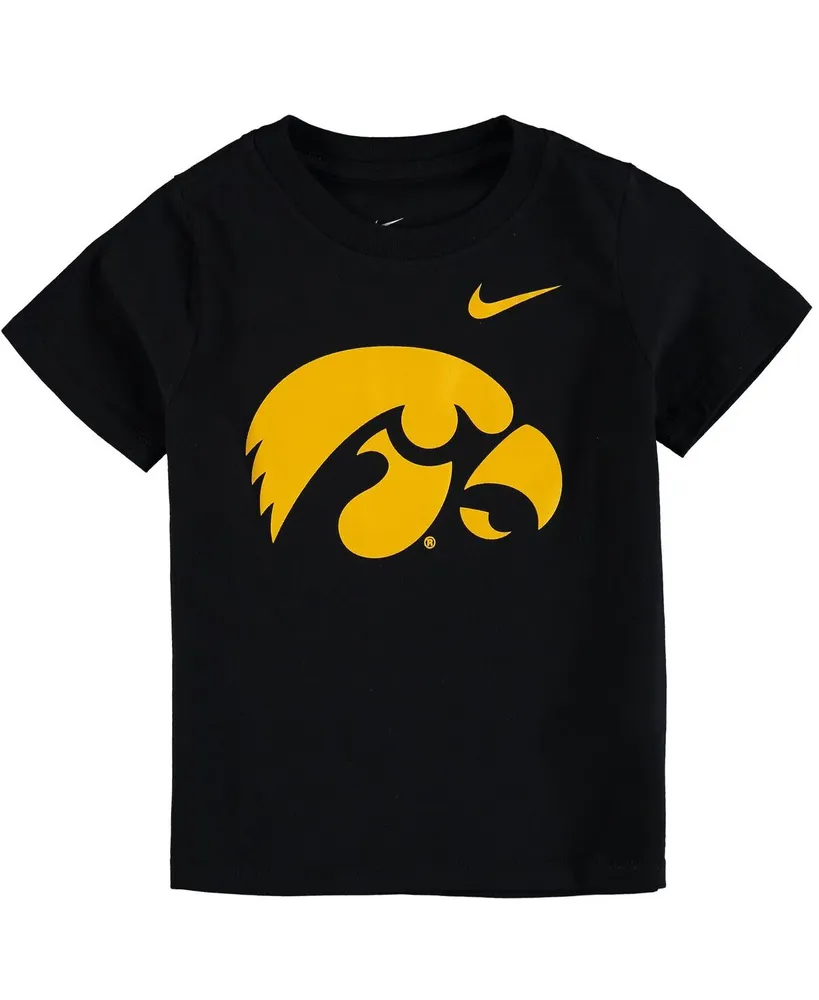 Boys and Girls Toddler Nike Black Iowa Hawkeyes Logo T-shirt