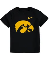Boys and Girls Toddler Nike Black Iowa Hawkeyes Logo T-shirt