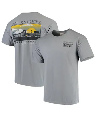 Men's Gray Ucf Knights Team Comfort Colors Campus Scenery T-shirt