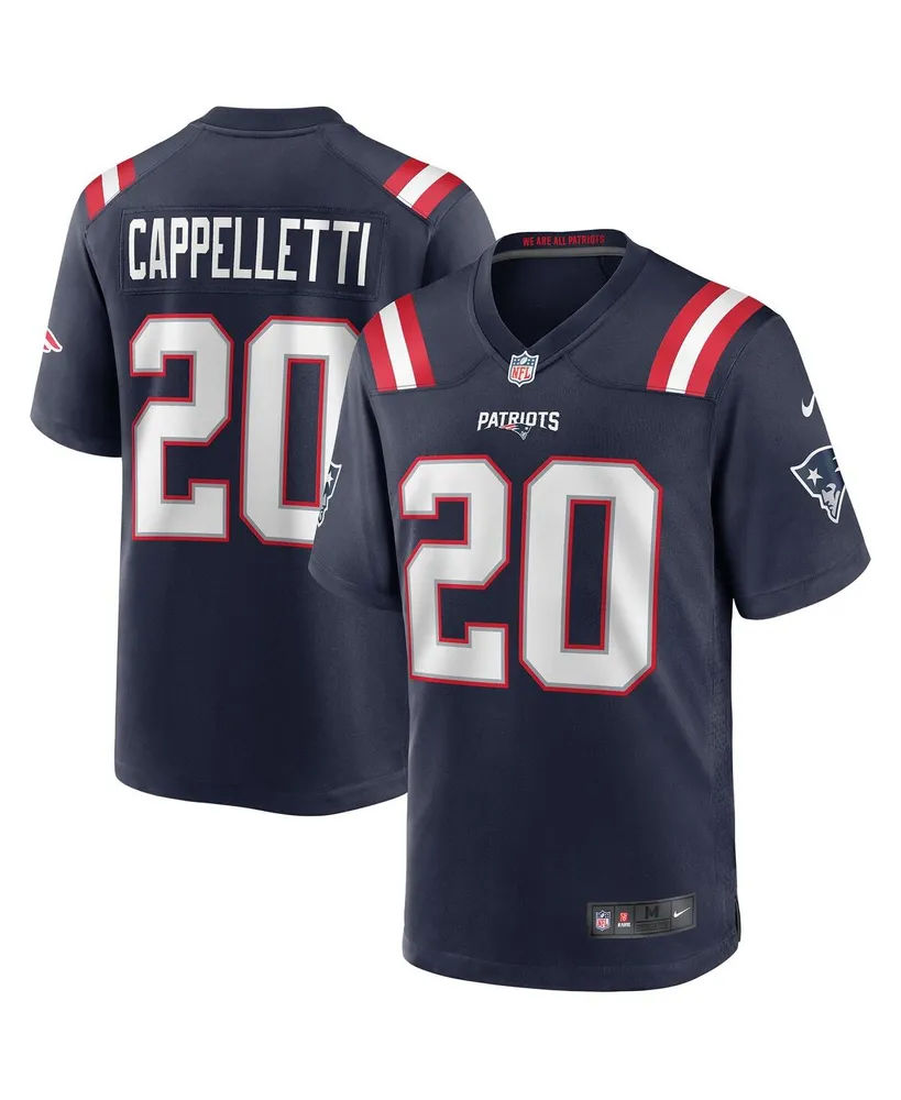 Men's Nike Gino Cappelletti Navy New England Patriots Game Retired Player Jersey