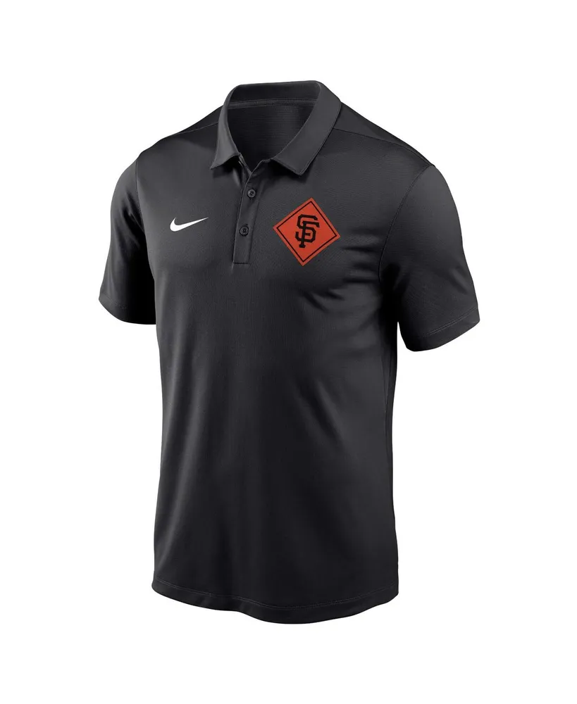 Men's Nike Black San Francisco Giants Diamond Icon Franchise Performance Polo Shirt