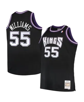 Men's Mitchell & Ness Jason Williams Black Sacramento Kings Big and Tall 2000-01 Hardwood Classics Swingman Jersey
