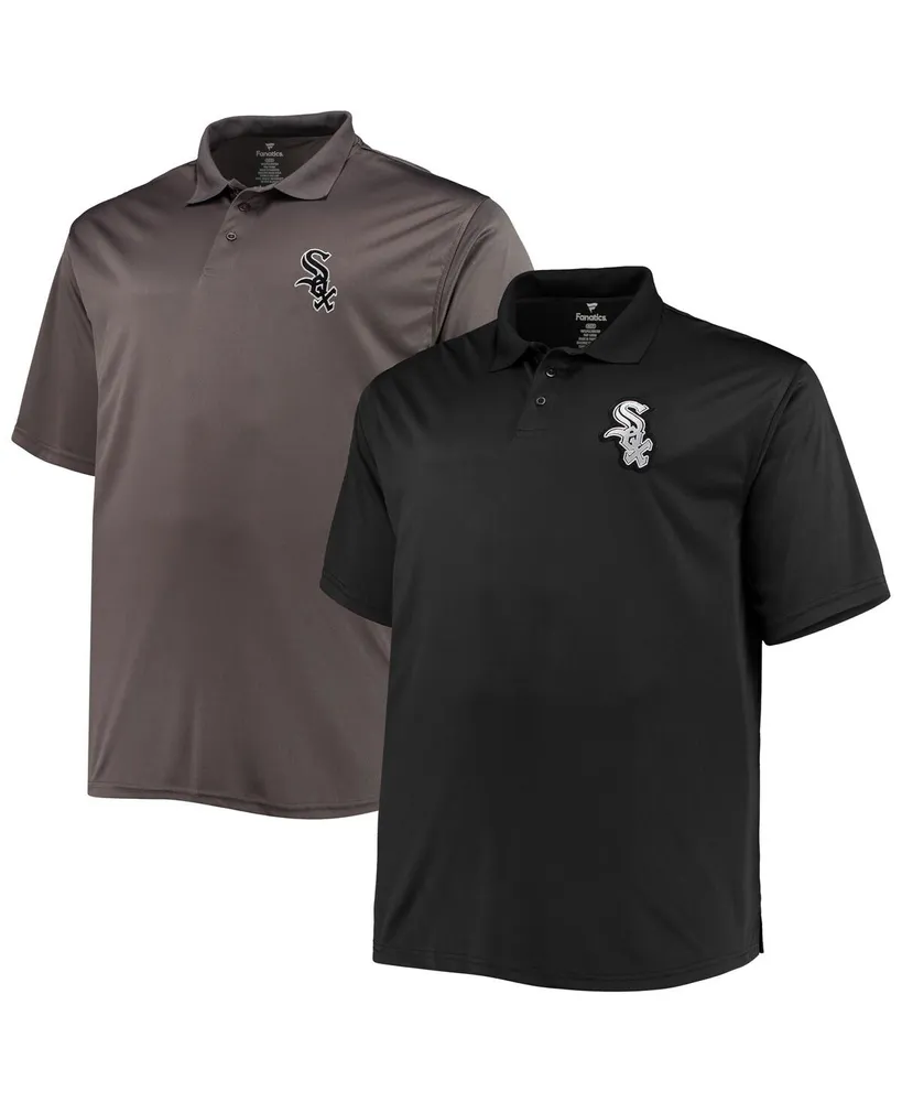 Men's Fanatics Branded Royal/Charcoal New York Giants Big & Tall Polo