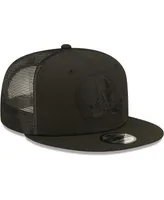 Men's New Era Black Cleveland Browns Classic 9Fifty Trucker Snapback Hat