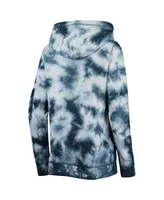 Women's New Era Navy St. Louis Cardinals Tie-Dye Full-Zip Hoodie