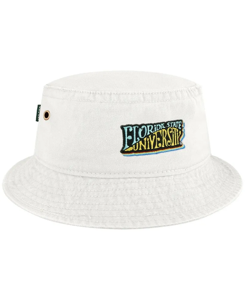 Men's League Collegiate Wear White Florida State Seminoles Beach Club Color Waves Bucket Hat