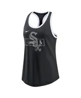 Women's Nike Black Chicago White Sox X-Ray Racerback Performance Tank Top