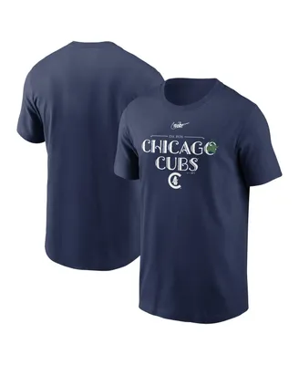 Men's Nike Navy Chicago Cubs Wordmark Local Team T-shirt