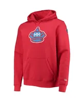 Men's New Era Red Miami Marlins City Connect Pullover Hoodie