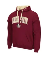 Men's Colosseum Garnet Florida State Seminoles Big and Tall Arch Logo 2.0 Pullover Hoodie