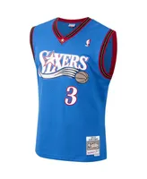 Men's Mitchell & Ness Allen Iverson Royal Philadelphia 76ers Hardwood Classics - Swingman Jersey