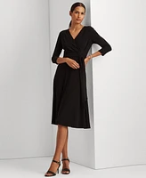 Lauren Ralph Surplice Jersey Dress