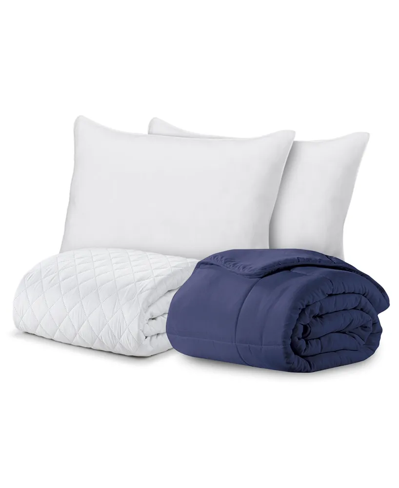 Back To College Bed Bundle 4 Piece Set, Queen