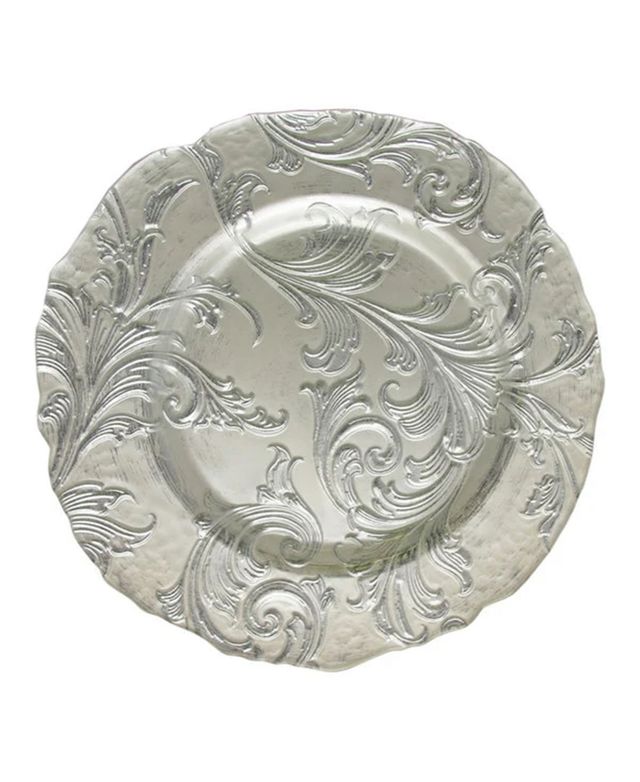 American Atelier 13" Vanessa Charger Plate - Silver