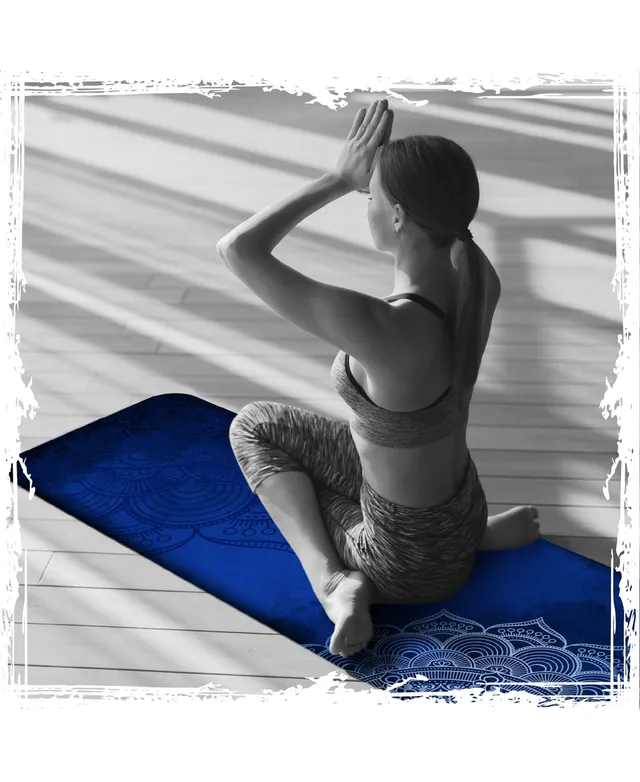 Millenti Yoga Mat Gym Mats - 6 Millimeter Thick Suede Texture Material,  Premium-Design Print
