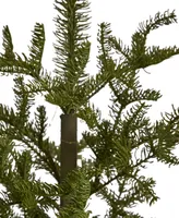 Pre-Lit Christmas Pine Artificial Tree in Decorative Planter, 54"