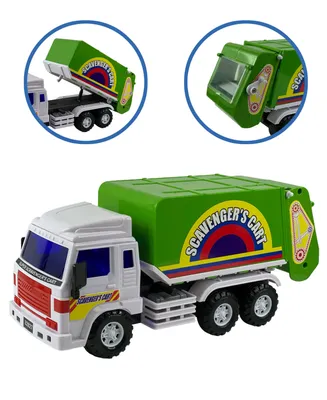Mag-Genius Medium Duty Friction Powered Garbage Truck Toy