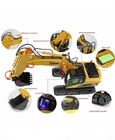 Mag-Genius Die Cast 15 Channel Rc Fully Functional Excavator Toy