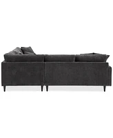 Closeout! Mariyah Fabric 4-Pc. Sectional with Chaise, Created for Macy's