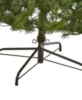 Vancouver Mountain Pine Artificial Christmas Tree with Lights and Bendable Branches, 84"