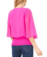 Sam & Jess Women's Smocked-Waist Top