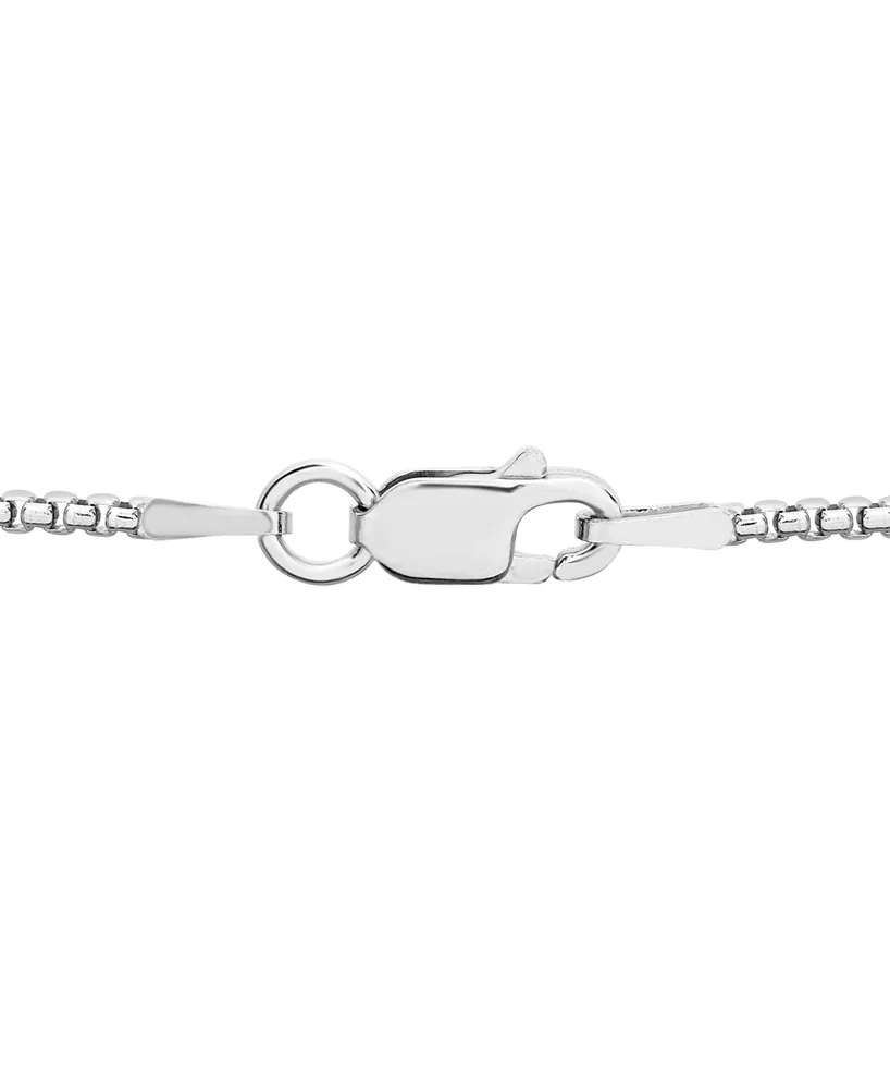 Men's Diamond Om 22" Pendant Necklace (1/2 ct. t.w.) in Sterling Silver