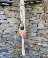 Flora Bunda Macrame Plant Hanger, 40"