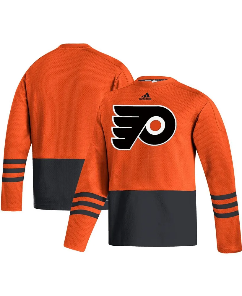 Men's adidas Orange Philadelphia Flyers Logo Aeroready Pullover Sweater