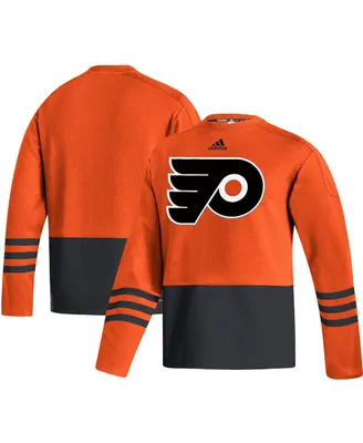 Men's adidas Orange Philadelphia Flyers Logo Aeroready Pullover Sweater