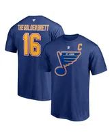 Men's Fanatics Brett Hull Blue St. Louis Blues Authentic Stack Retired Player NickName and Number T-shirt