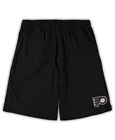 Men's Concepts Sport Black, Heathered Charcoal Philadelphia Flyers Big and Tall T-shirt Shorts Sleep Set