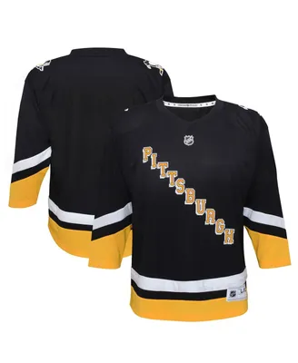 Preschool Boys and Girls Black Pittsburgh Penguins 2021/22 Alternate Replica Jersey