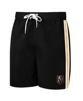 Men's G-iii Sports by Carl Banks Black Vegas Golden Knights Sand Beach Swim Shorts