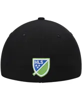 Men's New Era Black Seattle Sounders Fc Primary Logo Low Profile 59FIFTY Fitted Hat