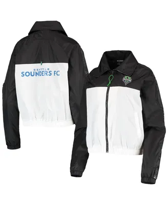 Women's The Wild Collective Black Seattle Sounders Fc Anthem Full-Zip Jacket