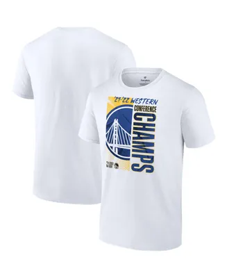 Men's Fanatics White Golden State Warriors 2022 Western Conference Champions Locker Room T-Shirt